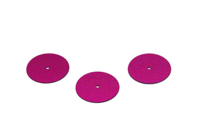 20 mm PLASTİK PUL PAYET, NAKIŞ PULU, DÖKME PUL, ORTADAN DELİK, FUŞYA RENK - 2