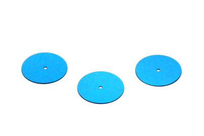 20 mm PLASTİK PUL PAYET, NAKIŞ PULU, DÖKME PUL, ORTADAN DELİK, TURKUAZ RENK - 2