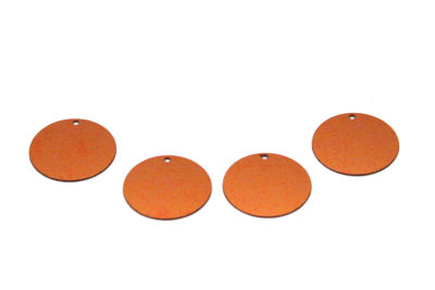 20 mm PLASTİK PUL PAYET, NAKIŞ PULU, DÖKME PUL, YAN DELİK, BAKIR RENK - 2