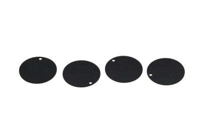 20 mm PLASTİK PUL PAYET, NAKIŞ PULU, DÖKME PUL, YAN DELİK, SİYAH RENK - 2