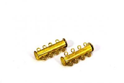 25 mm DÖRTLÜ SÜRGÜLÜ KLİPS, SARI KAPLAMA - 2