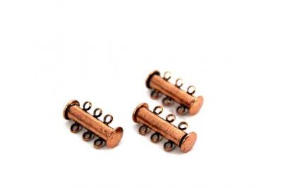 20 mm ÜÇLÜ SÜRGÜLÜ KLİPS, BAKIR KAPLAMA - 2