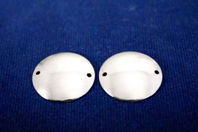 20 mm YUVARLAK İKİ DELİKLİ BOMBELİ PUL, NİKEL KAPLAMA #528N - 2
