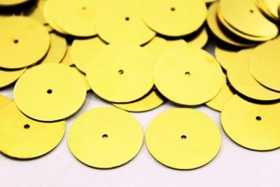 20 mm YUVARLAK ORTASI DELİK PUL, HAM PİRİNÇ #63H - 3