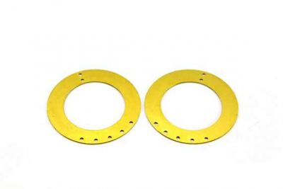 38 mm YUVARLAK YEDİ DELİK PUL, HAM PİRİNÇ #1H - 2