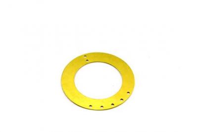 38 mm YUVARLAK YEDİ DELİK PUL, HAM PİRİNÇ #1H - 3