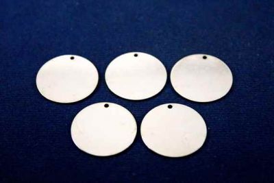 20 mm YUVARLAK TEK DELİK PUL, NİKEL KAPLAMA #61N - 2