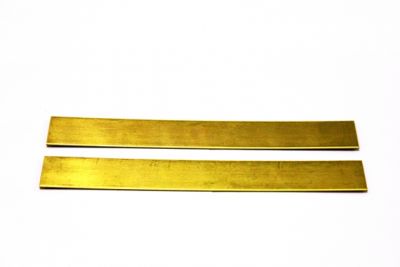 20x150 mm DÜZ METAL PLAKA DELİKSİZ, HAM PİRİNÇ - 2