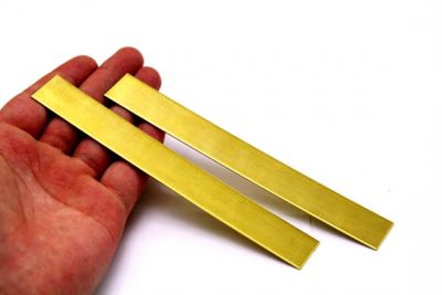 20x150 mm DÜZ METAL PLAKA DELİKSİZ, HAM PİRİNÇ - 4