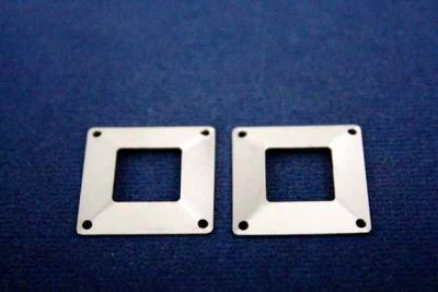 20x20 mm KARE DÖRT DELİKLİ PUL, NİKEL KAPLAMA #670N - 2