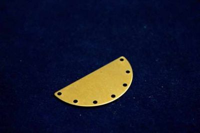20x40 mm DESENLİ YEDİ DELİK PUL, HAM PİRİNÇ #953H - 2