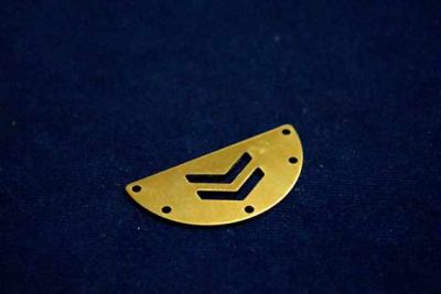 20x40 mm DESENLİ BEŞ DELİK PUL, HAM PİRİNÇ #957H-BEŞ-DELİK - 2