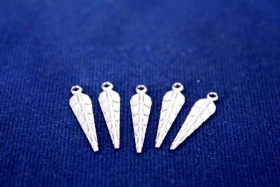 20x5 mm KILIÇ DESENLİ TEK DELİKLİ PUL, NİKEL KAPLAMA, PRİNÇ #287N-DESENLİ - 2