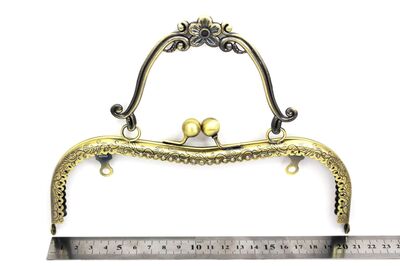 21 CM ÇANTA KULPU, ANTİK SARI RENK, KOD-30AS - 2