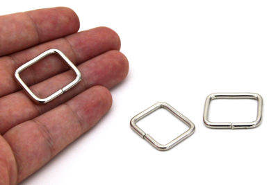 21x26 mm DİKDÖRTGEN AÇIK HALKA, DEMİR NİKEL KAPLAMALI - 2