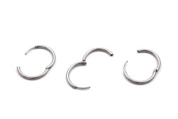 22 mm, ÇELİK KÜPE KANCASI, GÜMÜŞ RENK, 1. KALİTE KARARMAZ - 3