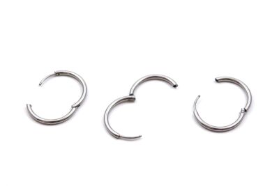 22 mm, ÇELİK KÜPE KANCASI, GÜMÜŞ RENK, 1. KALİTE KARARMAZ - 3