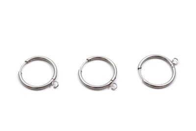 22 mm, ÇELİK KÜPE KANCASI KULPLU, GÜMÜŞ RENK, 1. KALİTE KARARMAZ - 1