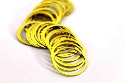 25 mm YUVARLAK DELİKSİZ PUL, HAM PİRİNÇ #450H - 2