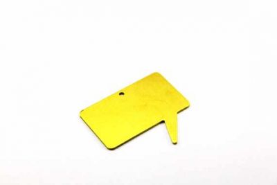 22x37 mm KARE DESENLİ KONUŞMA ÇERÇEVESİ PUL, HAM PİRİNÇ #971H - 2