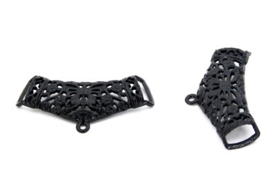 22x50 mm KOLYE VE FULAR APARATI ZAMAK DÖKÜM, SİYAH RENK - 2