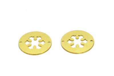23 mm KARTANESİ DESENLİ YUVARLAK PUL, HAM PİRİNÇ - 2