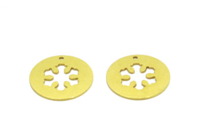 23 mm KARTANESİ DESENLİ YUVARLAK PUL, HAM PİRİNÇ - 2