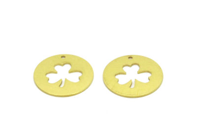 23 mm YONCA DESENLİ YUVARLAK PUL, HAM PİRİNÇ - 2