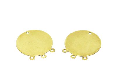 23 mm YUVARLAK KÜPE SALLANTISI PUL, HAM PİRİNÇ, #1621H - 3