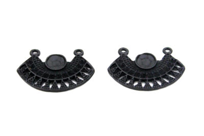 23x32 mm KOLYE VE FULAR APARATI ZAMAK DÖKÜM, SİYAH RENK - 2