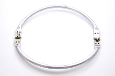 24 CM GİZLİ ÇANTA VE CÜZDAN BURSU, OVAL MODEL, ALÜMİNYUM RENK, KOD-39-24CM - 2