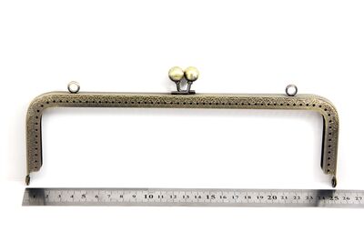 25 CM ÇANTA VE CÜZDAN KULPU, ANTİK SARI RENK, KOD-31AS - 2
