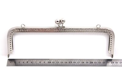 25 CM ÇANTA VE CÜZDAN KULPU, NİKEL RENK, KOD-31N - 2