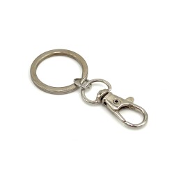 25 mm EZME ANAHTARLIK HALKASI VE 10x32 mm PARİS KANCA, ANAHTARLIK SETİ - 2