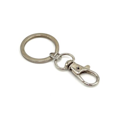 25 mm EZME ANAHTARLIK HALKASI VE 10x32 mm PARİS KANCA, ANAHTARLIK SETİ - 2