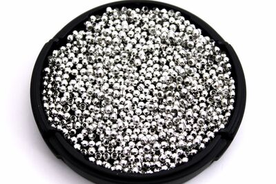 2.5 mm, METAL BONCUK, DEMİR MİSKET, NİKEL KAPLAMA - 2