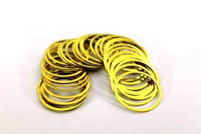 28 mm YUVARLAK DELİKSİZ PUL, HAM PİRİNÇ #451H - 2