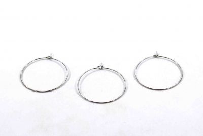 30 mm YUVARLAK KÜPE KANCASI NİKEL KAPLAMA - 2