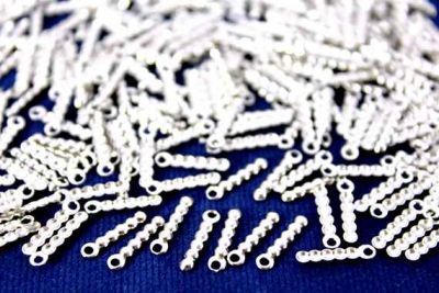 2,5x11 mm KULPLU DİKDÖRTGEN DESENLİ PUL, NİKEL KAPLAMA PİRİNÇ #1117N - 2