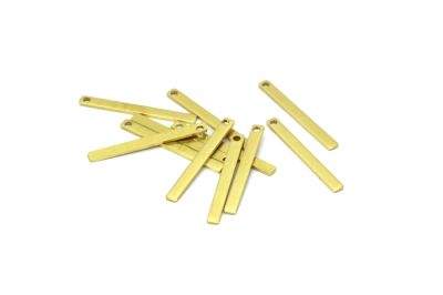 2.5x25 mm DİKDÖRTGEN DESENLİ PUL, HAM PİRİNÇ #1377H - 2