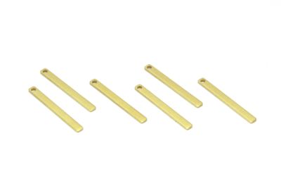 2.5x25 mm DİKDÖRTGEN DESENLİ PUL, HAM PİRİNÇ #1377H - 3
