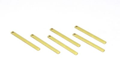 2.5x30 mm DİKDÖRTGEN DESENLİ PUL, HAM PİRİNÇ #1379H - 2
