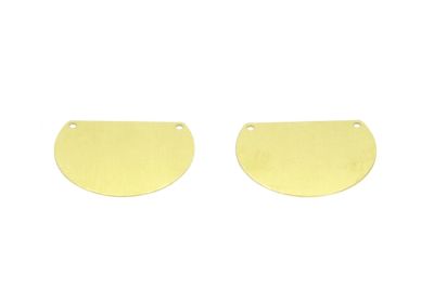 25x32 mm DÜZ PUL, HAM PİRİNÇ #1490H - 2