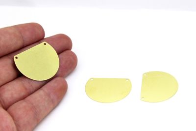 25x32 mm DÜZ PUL, HAM PİRİNÇ #1490H - 3