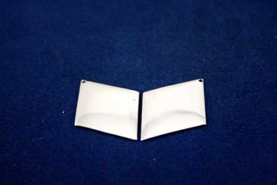 25x33 mm BAKLAVA DESENLİ İKİ DELİK PUL, NİKEL KAPLAMA #23N - 2