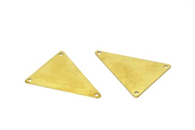 25x33 mm ÜÇGEN DESENLİ PUL, HAM PİRİNÇ #1554-2H - 2