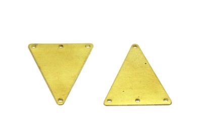 25x33 mm ÜÇGEN DESENLİ PUL, HAM PİRİNÇ #1554-1H - 2