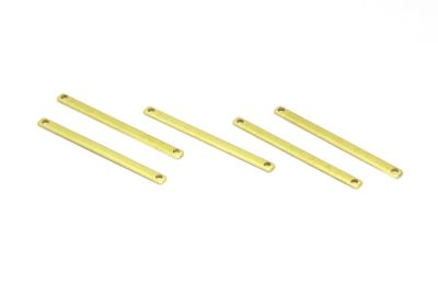 2.5x35 mm DİKDÖRTGEN DESENLİ PUL, HAM PİRİNÇ #1382H - 2