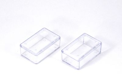 2.5x4 cm, YÜKSEKLİK : 1.5 cm, 10 ADET, KAPAKLI MİNİ MALZEME KUTUSU, BONCUK KUTUSU, ŞEFFAF RENK - 4