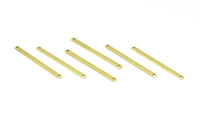 2.5x40 mm DİKDÖRTGEN DESENLİ PUL, HAM PİRİNÇ #1384H - 2